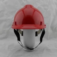 Работна конструкция Червен пластмасов шлем за безопасност